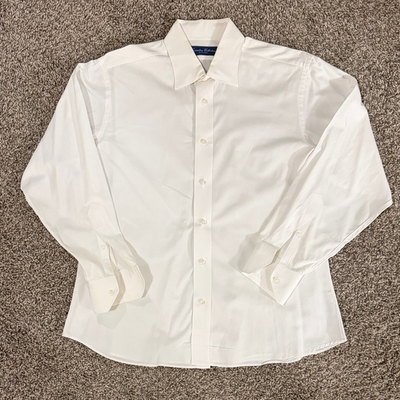 tom james Other - Classic White Men's Long Sleeve Button Up Dress Shirt